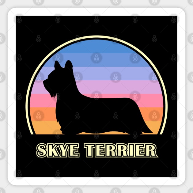 Skye Terrier Vintage Sunset Dog Sticker by millersye